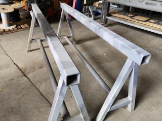 Pair of Heavy Duty Steel Saw Horses