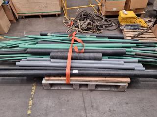 Large Assortment of Plastic/Polyethylene Pipe Lengths