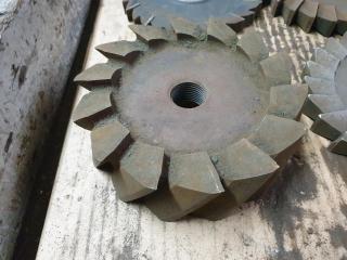 6 x Large Mill Cutters