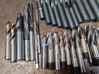 120+ Assorted Milling Drills, Cutters, & More