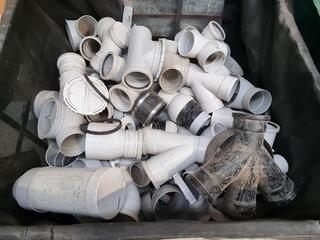 Assorted PVC Pipe Connectors, Fittings, Drain Basins