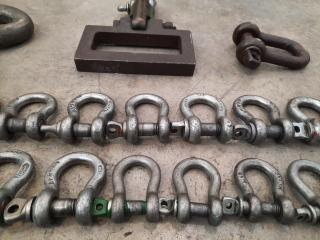 Assorted Lot of Screw Pin Anchor Rigging Shackles