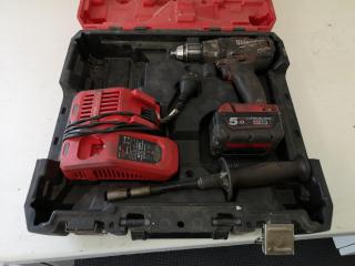 Milwaukee 18V Cordless Drill Driver w/ Battery, Charger, Case