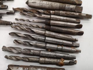 60+ Assorted Morse Taper Mill Drill Bits