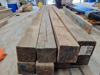 8x Treated Timber Lengths, each 3715x150x150mm