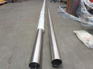 2 x Lengths New Stainless Pipe