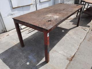 Steel Framed Workshop Table