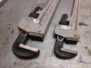 2 x Tolsen Aluminum Pipe Wrenches