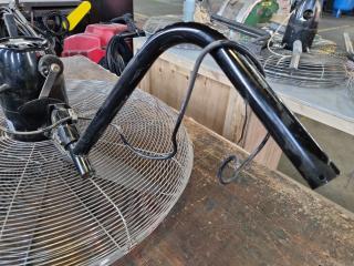 750mm Workshop Wall Mounted Fan, needs plug end
