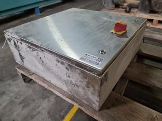 Stainless Steel Electrical Cabinet w/ Contents