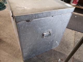 Custom Galvanised Steel Worksite Tool Storage Bin