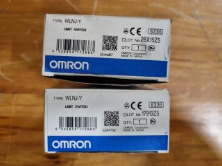 2x Omron Coil Spring Limit Switches