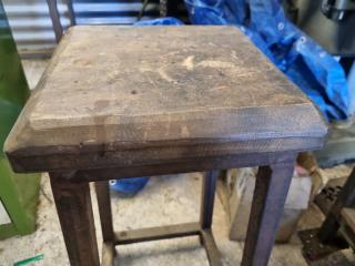 Vintage Antique Workshop Stool