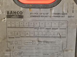Bahco Dymamic Drive Combined Socket & Dpanner Set S87+7