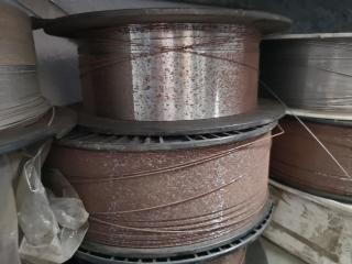 12x Assorted Partial Used Welding Wire Spools