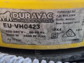 DuraVac 90L Heavy Duty Wet Dry Vacuum EU-VH0423