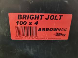 Bright Jolt 100x4mm Nails, 14kg Bulk Bucket