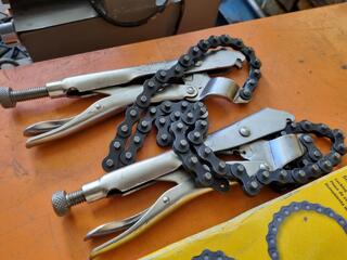 5x Irwin Vise-Grip Locking Chain Clamps, 225mm Size