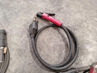 Assortment of Welding Cables/Grounds and Torches