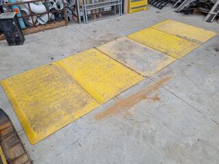 5x Reinforced Plastic Trench Safety Covers