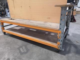 Mobile Workshop Tools or Parts Storage Shelving Rack