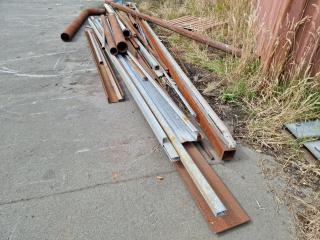 Large Assortment of Steel Pipes - Box Section etc