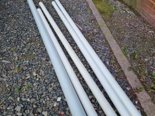 5x Lengths of PVC Plumbing Pipe