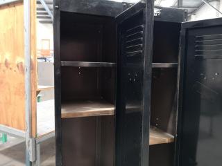 Pair of Steel Workshop Personnel Lockers