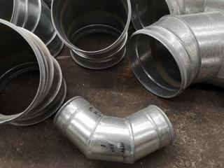 25x Assorted 90 & 45 Degree Ventilation Ducting Elbows