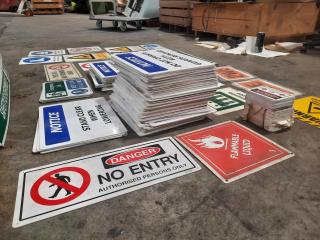 Large Assortment of Safety Signage