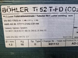 Bohler Ti 52 T-FD Flux Cored MIG Wire 1.2mm, 16kg