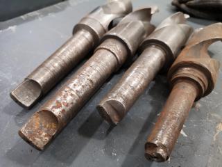 4x Morse Tapper Mill Drill Bits, Imperial Sizes