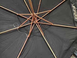 2x Outdoor Branded Umbrellas, Damaged