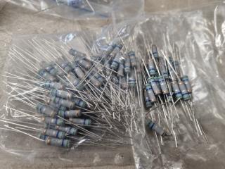 Assorted Electronic Resistors, Capacitors, Tape, & More