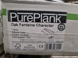 9 Boxes of Pureplank Engineered Oak Flooring 