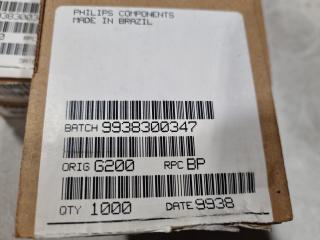 5000x Philips Metal Film Resistors, Bulk Lot, New