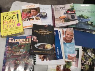 46x Assorted Cooking Recipe Books & Magazines
