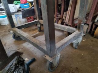 Heavy Mobile Steel Table Workbench