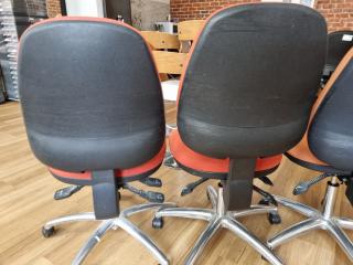 3x Mobile 3-Way Desk Chairs
