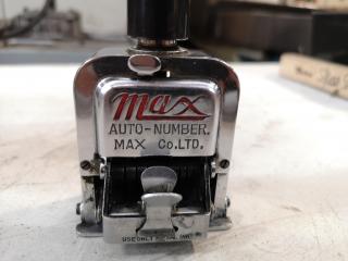 Vintage Max Auto Number 607 Automatic Numbering Machine Stamp