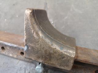 Vintage 1800mm Brass & Steel Shash Clamp