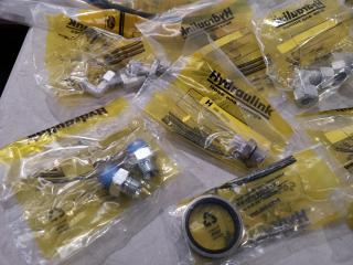 Assorted Lot of Industrial Hydraulic Fittings