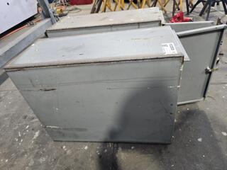 2 x Steel Cabinets