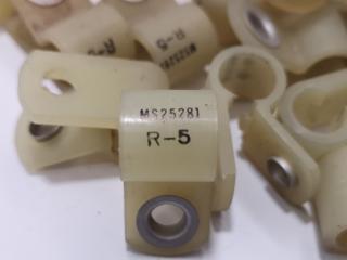 60x Aviation Plastic Loop Clamps for Wire Support. 
Type MS25281 R5