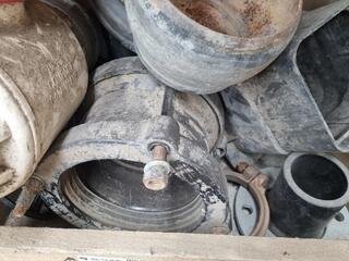 Assorted Heavy Steel Pipe Fittings, Couplings