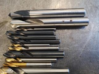 30+ Assorted Short Mill Drill Bits