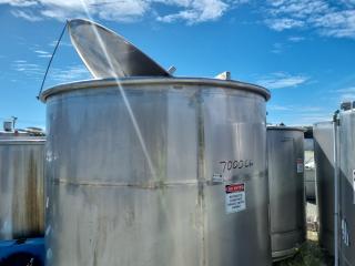 7000 Litre Stainless Tank 