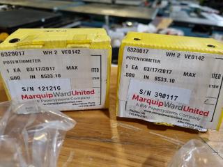 2x Marquip Potentiometers 5Y10