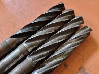 4x Morse Taper No.4 Shank Drill Reamers, Metric & Imperial sizes