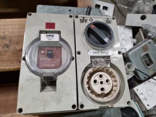 Assorted Industrial 3-Phase & Single Phase Electrical Components